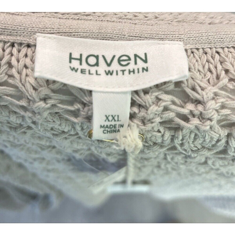 Haven Well Within Women's Open Front Cardigan Sweater Gray Size XXL NWT - Picture 8 of 9